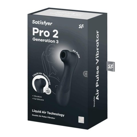 Satisfyer Pro 2 Generacji 3 Liquid Air, czarny