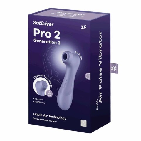 Satisfyer Pro 2 Generacji 3 z Technologią Liquid Air, liliowy