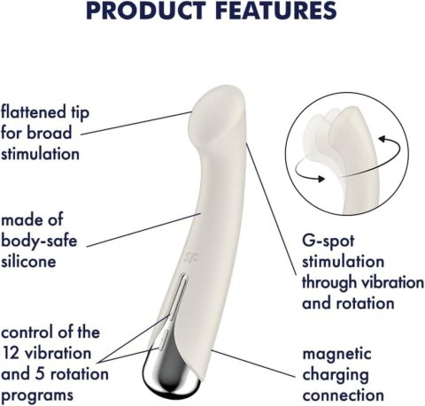 Satisfyer Spinning G-Spot 1 Beżowy