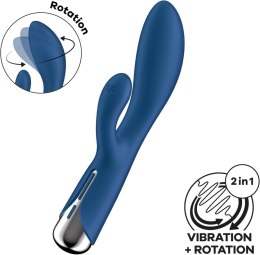 Satisfyer Spinning Rabbit 1 Niebieski – Wibrator Króliczek z Rotacją