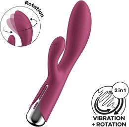 Satisfyer Spinning Rabbit 1 Czerwony – Wibrator Króliczek z Rotacją