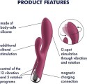 Satisfyer Spinning Rabbit 1 Czerwony – Wibrator Króliczek z Rotacją
