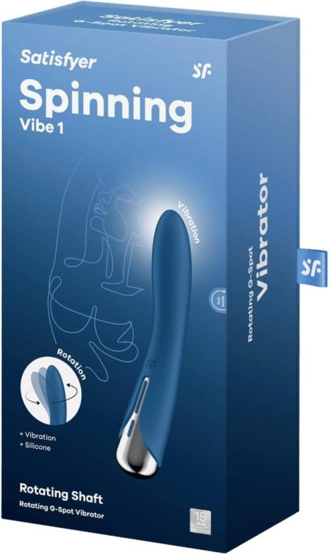 Satisfyer Spinning Vibe 1 Blue: Obrotowy Wibrator Punktu G