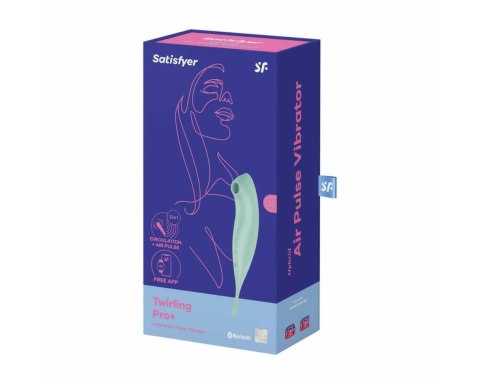 Miętowy wibrator Twirling Pro z aplikacją Connect