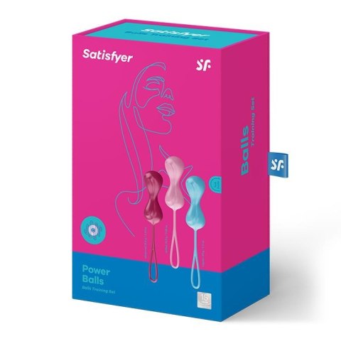Zestaw Kulek Gejszy Satisfyer Balls C02 – Potrójna Moc Treningu