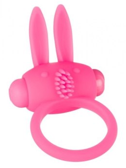 Wibrujący pierścień erekcyjny Bunny, różowy