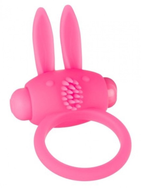 Wibrujący pierścień erekcyjny Bunny, różowy