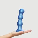 Dildo Plug Balls – Metaliczny Błękit, Rozmiar XL
