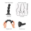 Dildo-Plug Kuleczkowy XXL – Czarny