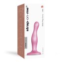 DILDO PLUG CURVY w Odcieniu Metalicznego Cukierkowego Różu - Rozmiar S