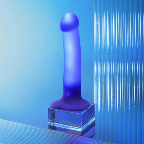 Dildo GLOW-LED Fioletowe - M