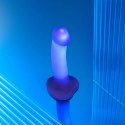 Dildo GLOW-LED Fioletowe - M