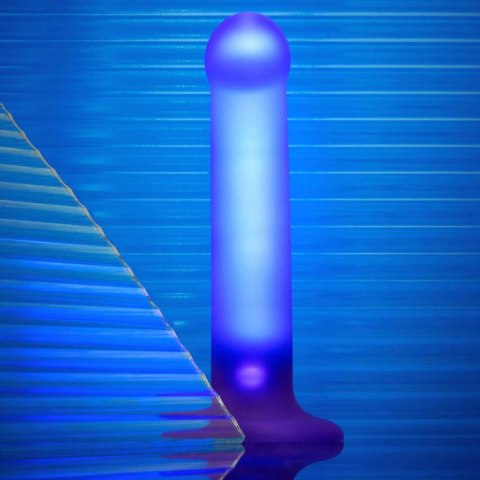 Dildo GLOW-LED Fioletowe - M