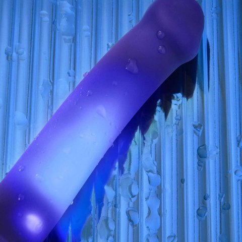 Dildo GLOW-LED Fioletowe - M