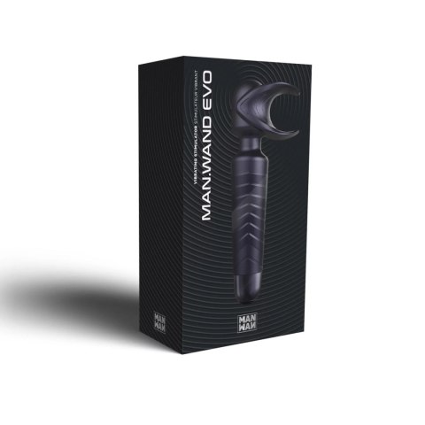 MAN.WAND EVO Czarna Śliwka – Ładowalny Stymulator z Głebokimi Wibracjami