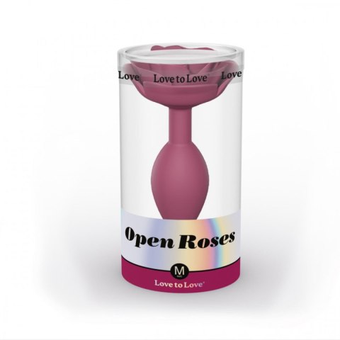 OPEN ROSES Rozmiar M - Plum Star