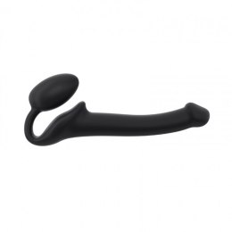 Giętkie Dildo Strap-On Półrealistyczne - Czarne, Rozmiar S