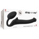 Giętkie Dildo Strap-On Półrealistyczne - Czarne, Rozmiar S