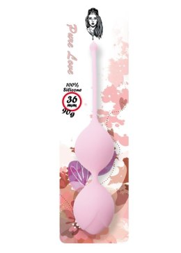 Silikonowe Kulki Kegla – Seria B, Jasny Róż, 36mm, 90g