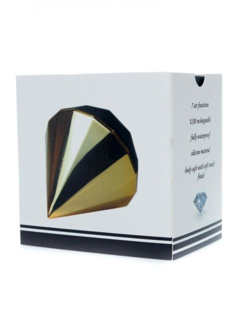 Złoty Stymulator Diamond Air Massager USB – 7 Funkcji