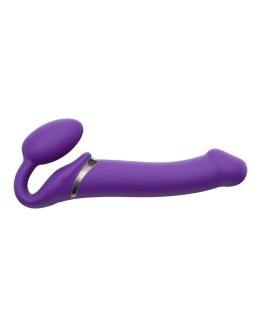 Wibracyjny Strap-On dla Par - L - Fioletowy