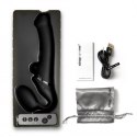 Wibrujące Dildo Strap-On – Czarne (rozmiar M)