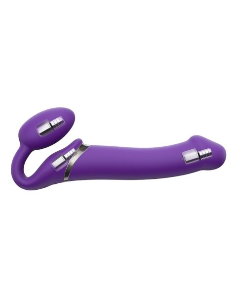 Fioletowy Wibrujący Strap-On – Rozmiar M