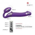 Fioletowy Wibrujący Strap-On – Rozmiar M