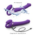 Fioletowy Wibrujący Strap-On – Rozmiar M