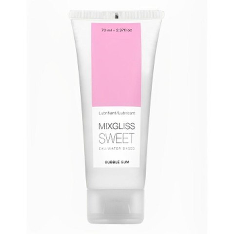 MIXGLISS SWEET – Lubrykant na Bazie Wody o Smaku Gumy Balonowej, 70 ml