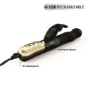 Wibrator Króliczek Baby Rabbit Black & Gold 2.0 - Akumulatorowy