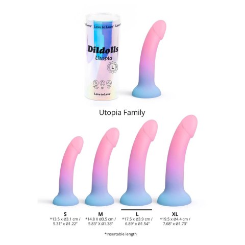 Dildolls Utopia L - Jedwabiste Dildo Silikonowe