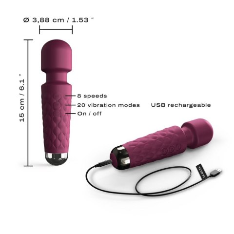 DORCEL MINI WANDERFUL: Dyskretny Stymulator w Odcieniu Śliwki
