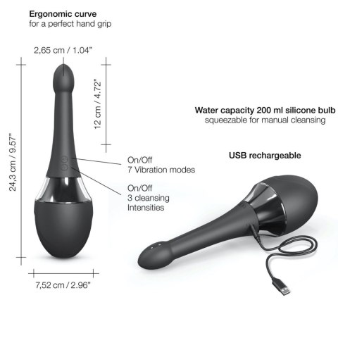 DOUCHE MATE PRO: Luksusowy Wibrator Analny z Funkcją Higieny Intymnej