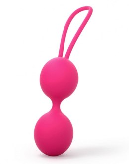 Wibrujące Kulki Gejszy Dual Balls w Zmysłowym Odcieniu Magenta