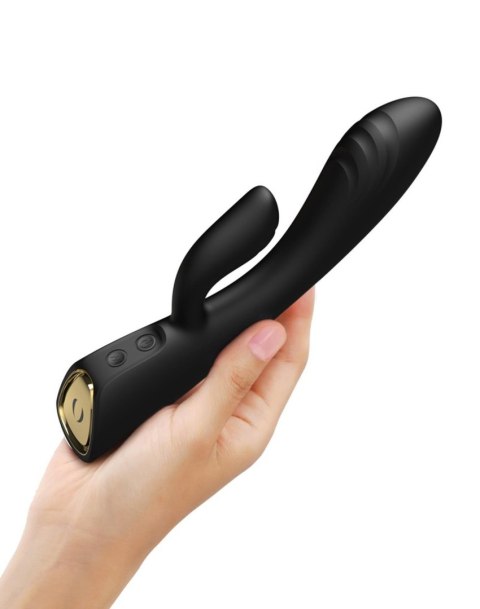 Flexi Rabbit Black – Zmysłowy Wibrator Króliczek z Funkcją Podgrzewania