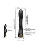 Flexi Rabbit Black – Zmysłowy Wibrator Króliczek z Funkcją Podgrzewania
