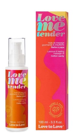 LOVE ME TENDER - Zmysłowy Olejek do Masażu - Wata Cukrowa 100 ml