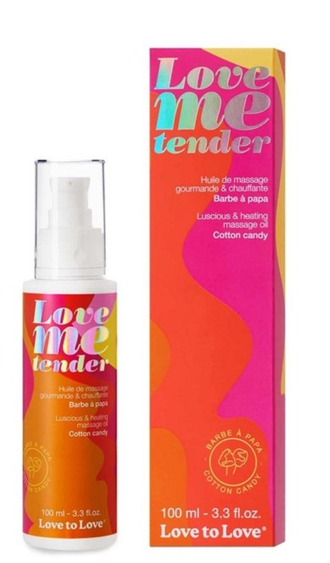 LOVE ME TENDER - Zmysłowy Olejek do Masażu - Wata Cukrowa 100 ml