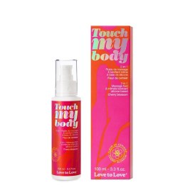 Dotknij Mojego Ciała – Zmysłowy Olejek do Masażu i Lubrykant o Zapachu Kwitnącej Wiśni, 100 ml