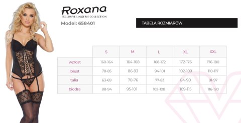 Zmysłowy Gorset z Koronką i Stringi 6584 XXL
