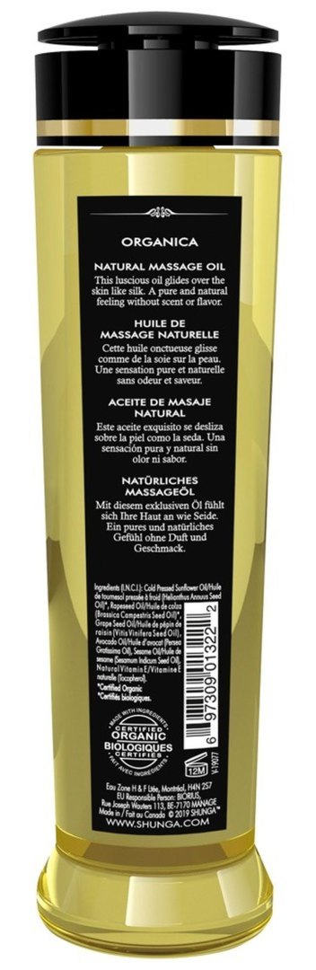 Organiczny Olejek do Masażu Organica Bez Aromatów i Zapachów