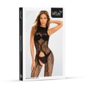 Elegancki Czarny Bodystocking 2038