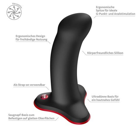 Fun Factory - Amor Black - Eleganckie Dildo Silikonowe