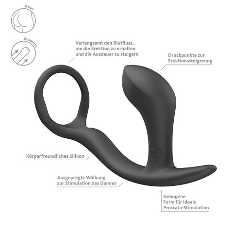 Fun Factory - Pierścień Bootie Ring czarny