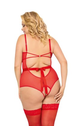 Body Amelia – czerwone, rozmiar 3XL