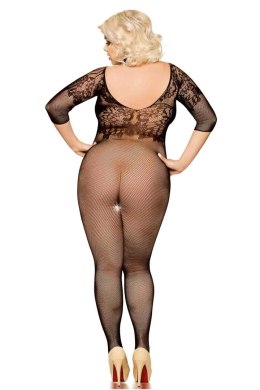 Uwodzicielskie Bodystocking Dragonfly Plus Size – czarne (XL-3XL)