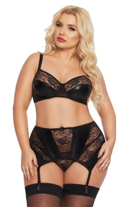Zmysłowy komplet Joana – czarny 2XL