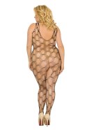 Zmysłowe bodystocking 'Kocica' – czarne XL-3XL