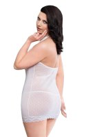 Kusząca Koszulka Nocna XTess Plus Size - Biała XL